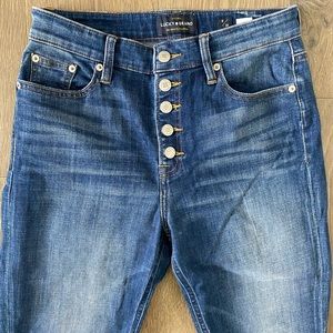 Lucky Brand Button Fly Skinny Jeans